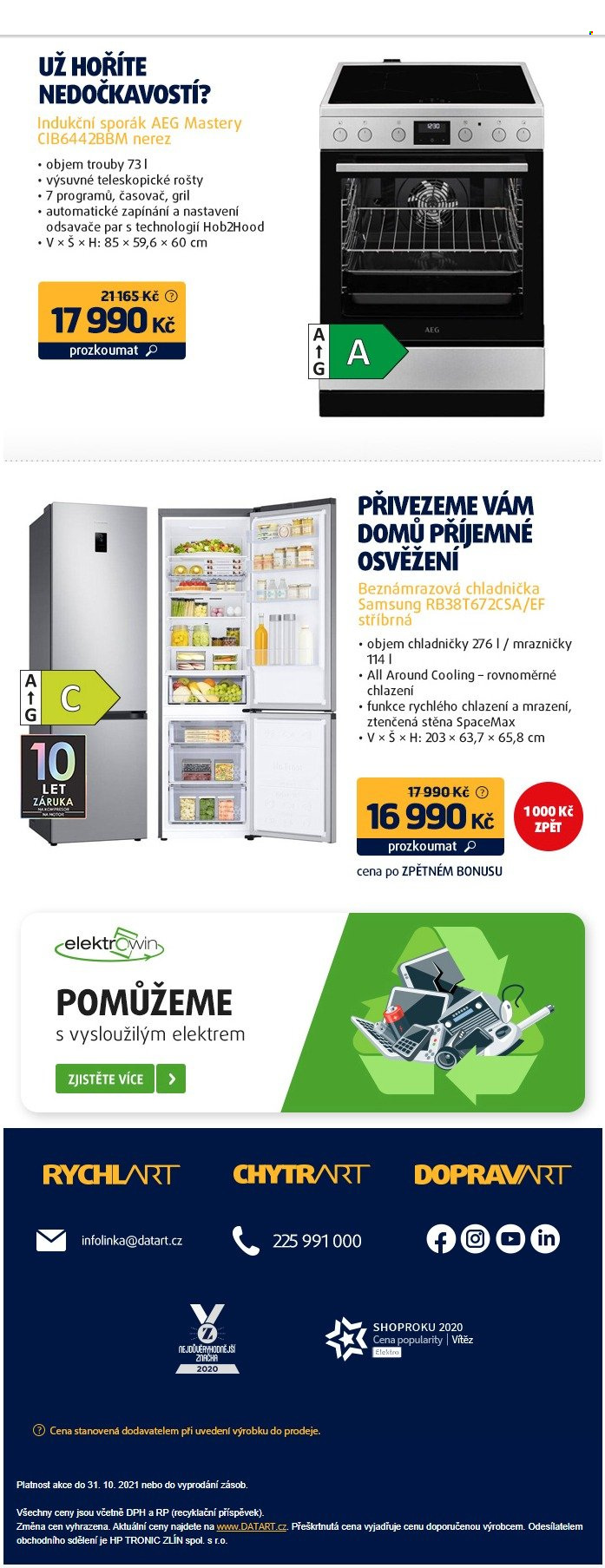 Leták DATART - 27.10.2021 - 31.10.2021. Strana 3