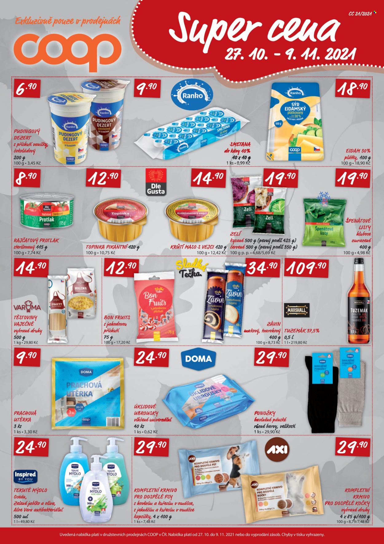 Leták TREFA coop - 27.10.2021 - 9.11.2021. Strana 1