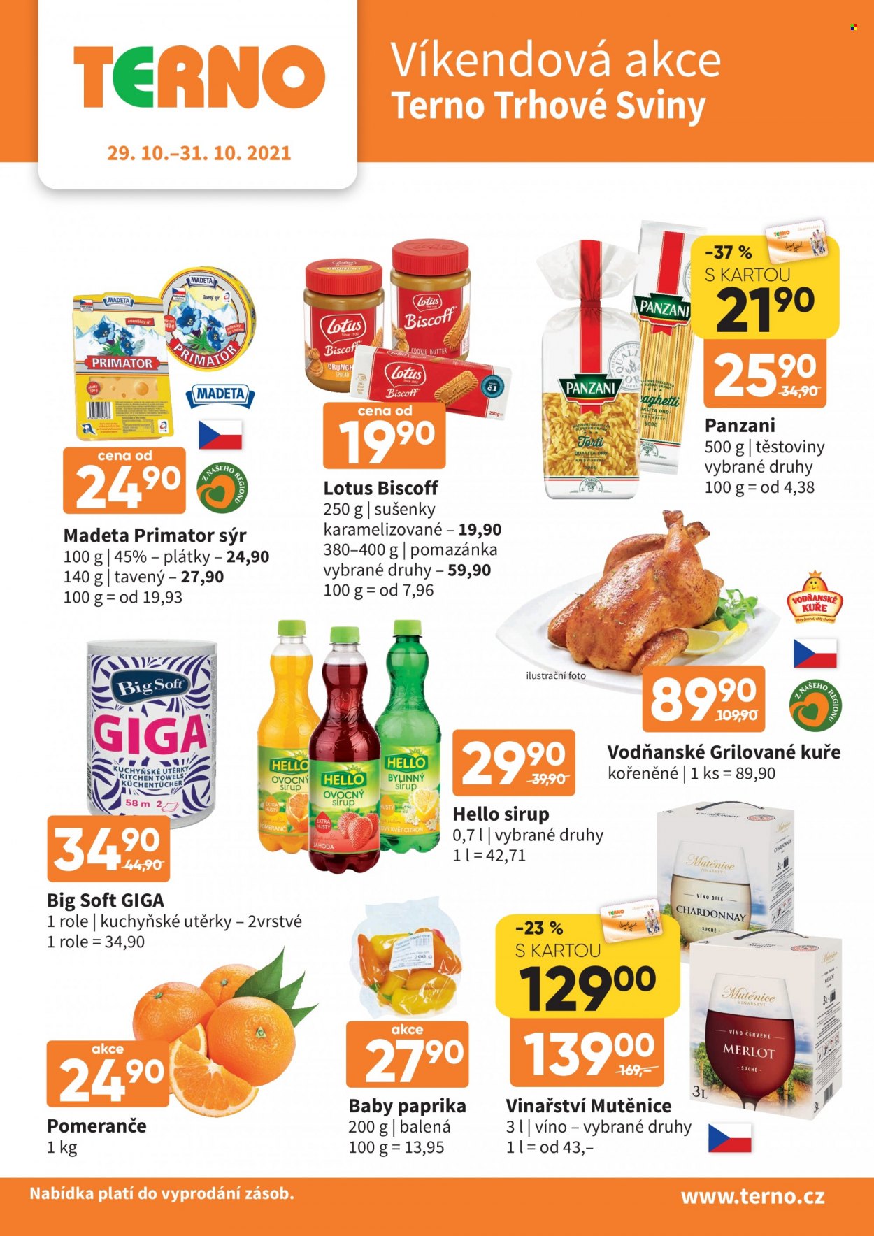 Leták coop TERNO - 29.10.2021 - 31.10.2021. Strana 1