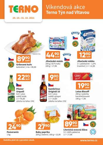 Leták coop TERNO - 29.10.2021 - 31.10.2021.