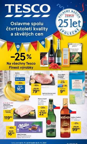 Leták TESCO - 3.11.2021 - 9.11.2021.