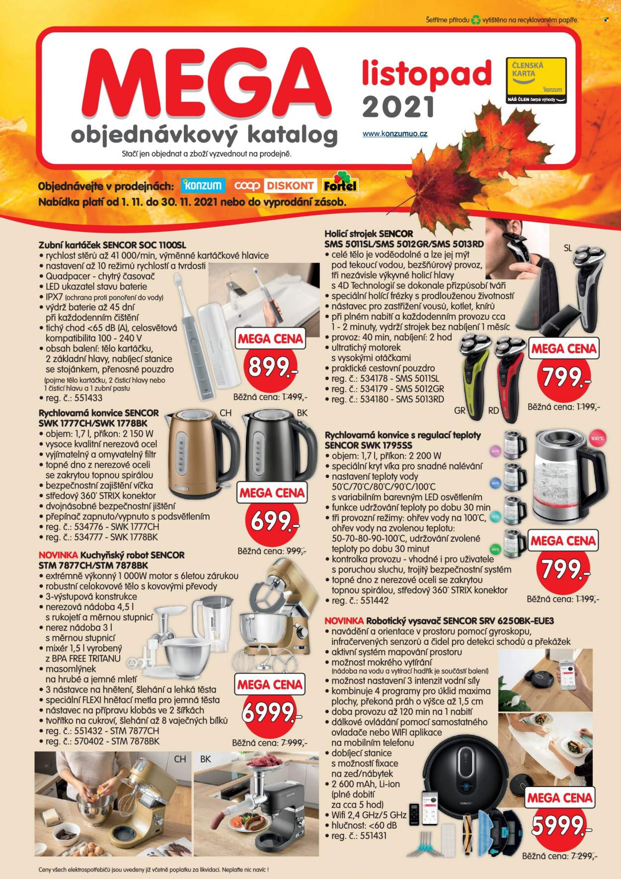 Leták Konzum - 1.11.2021 - 30.11.2021. Strana 1