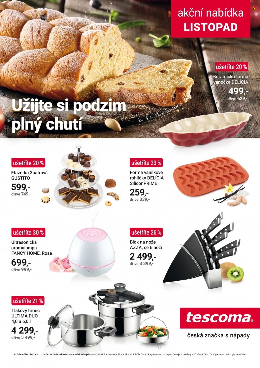 Leták Tescoma - 1.11.2021 - 30.11.2021. Strana 1