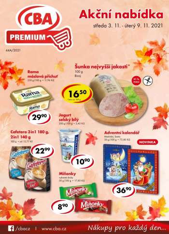Leták CBA Premium - 3.11.2021 - 9.11.2021.