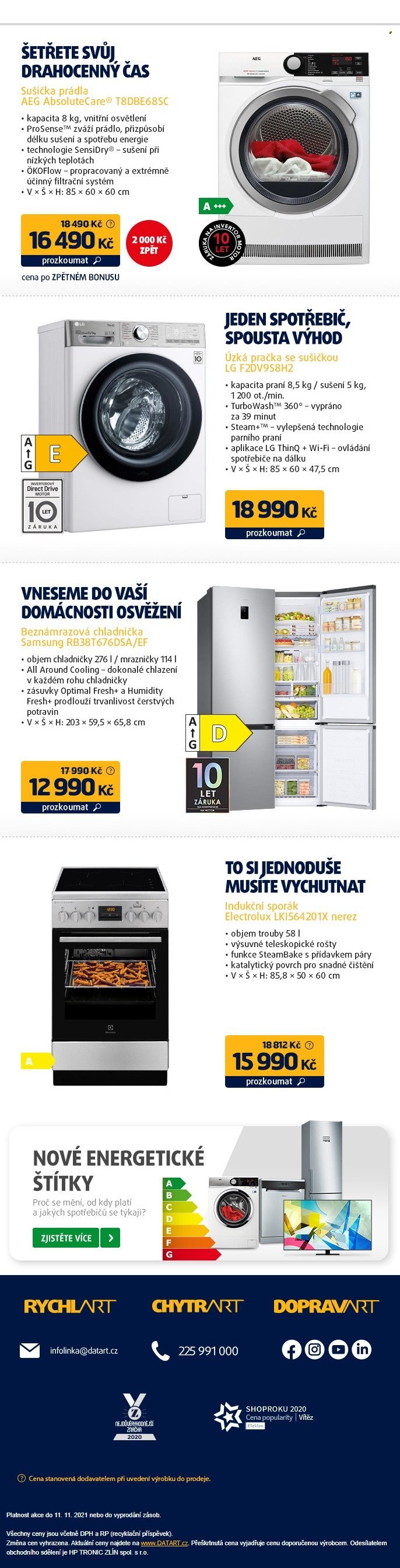 Leták DATART - 5.11.2021 - 11.11.2021. Strana 3