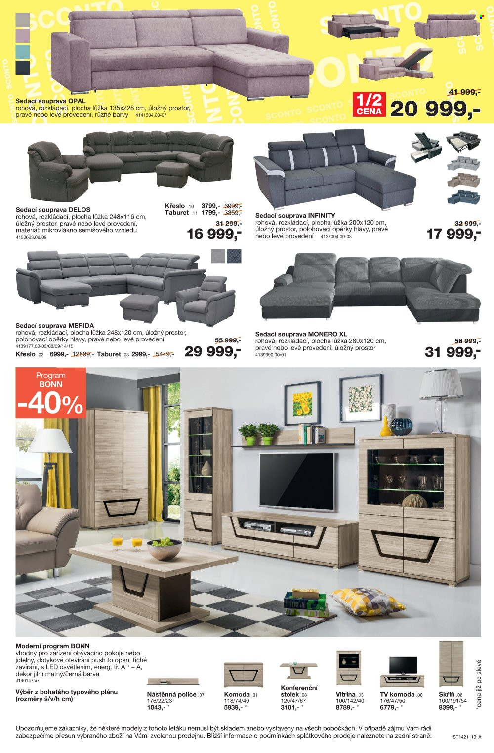 Leták SCONTO NÁBYTEK - 5.11.2021 - 25.11.2021. Strana 10