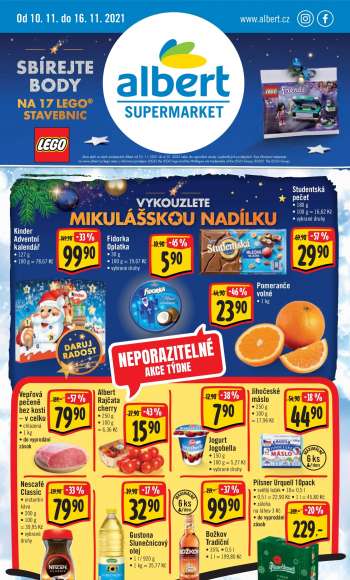 Leták Albert Supermarket - 10.11.2021 - 16.11.2021.