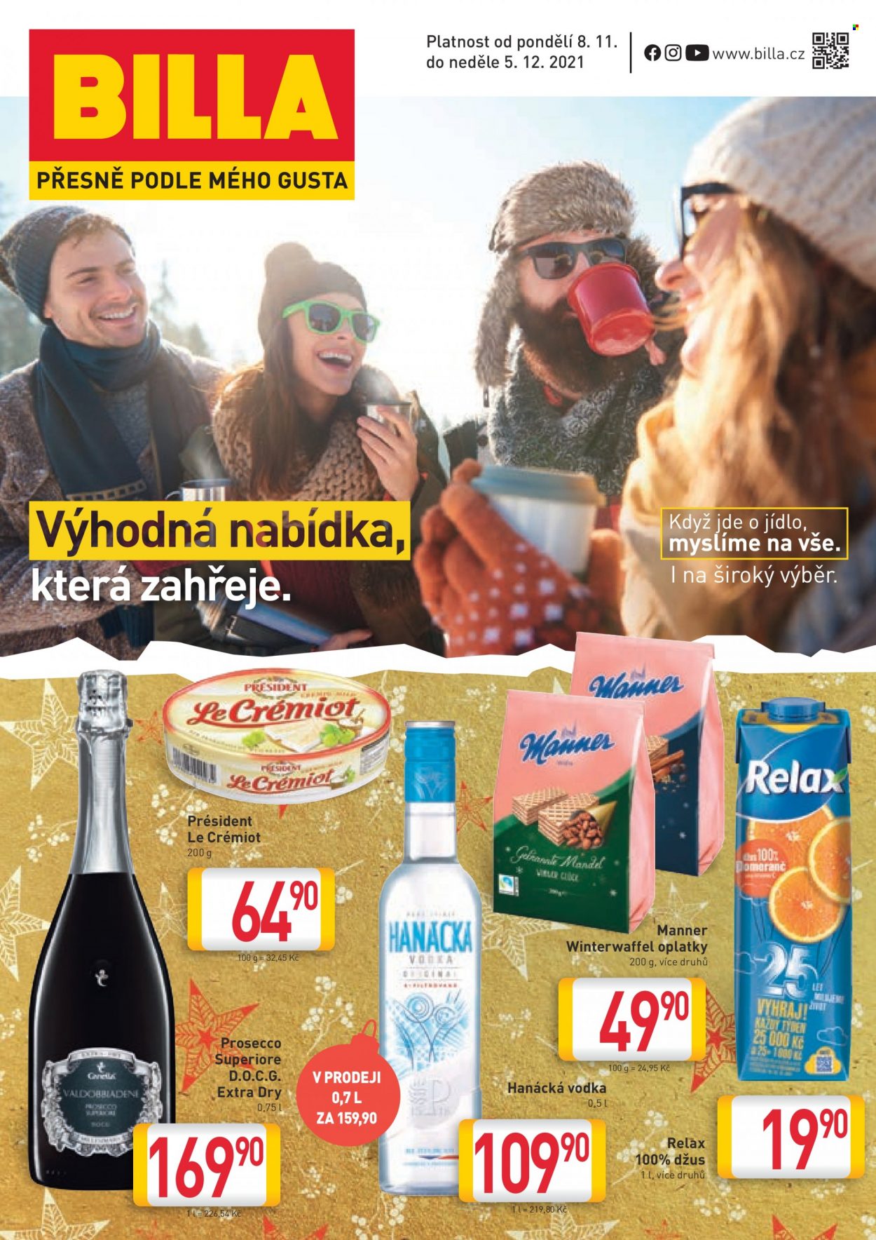 Leták BILLA - 8.11.2021 - 5.12.2021. Strana 1