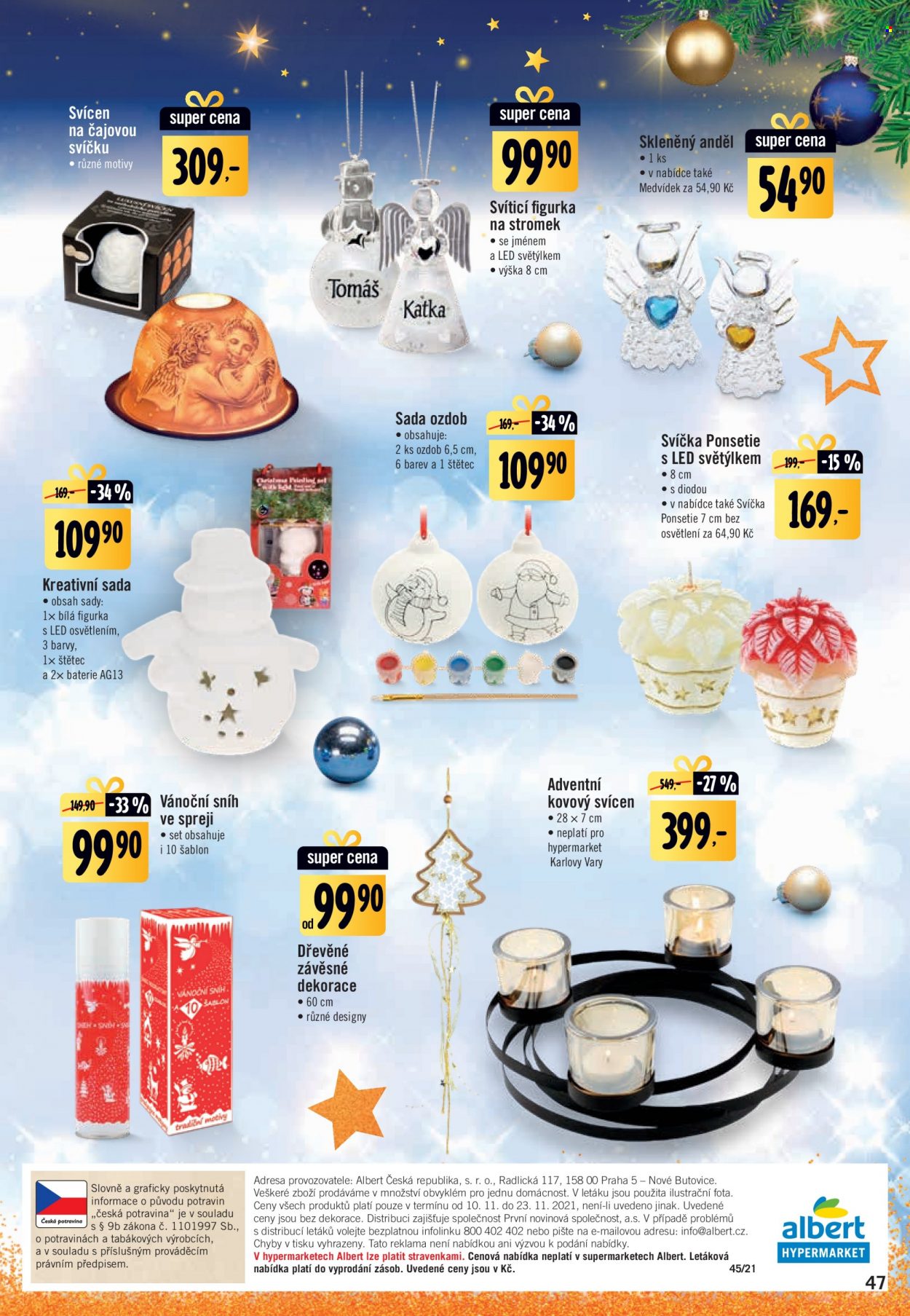 Leták Albert Hypermarket - 10.11.2021 - 23.11.2021. Strana 47