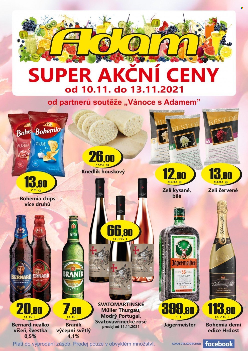 Leták Adam maloobchod - 10.11.2021 - 13.11.2021. Strana 1