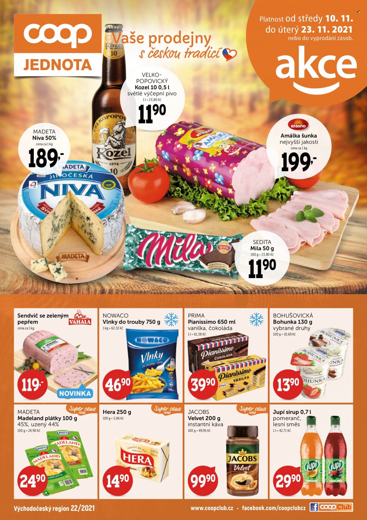 Leták coop JEDNOTA - 10.11.2021 - 23.11.2021. Strana 1