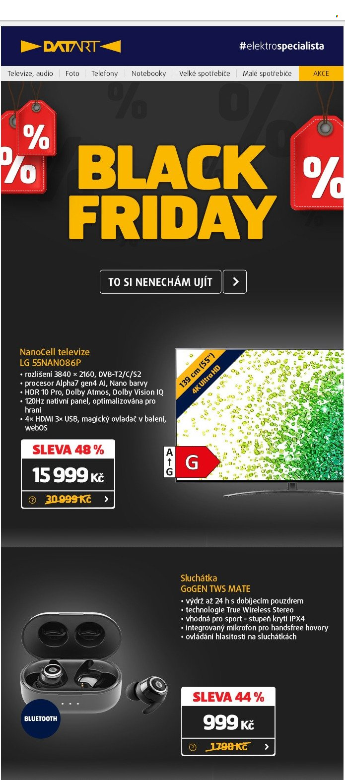 Leták DATART - 10.11.2021 - 14.11.2021. Strana 1