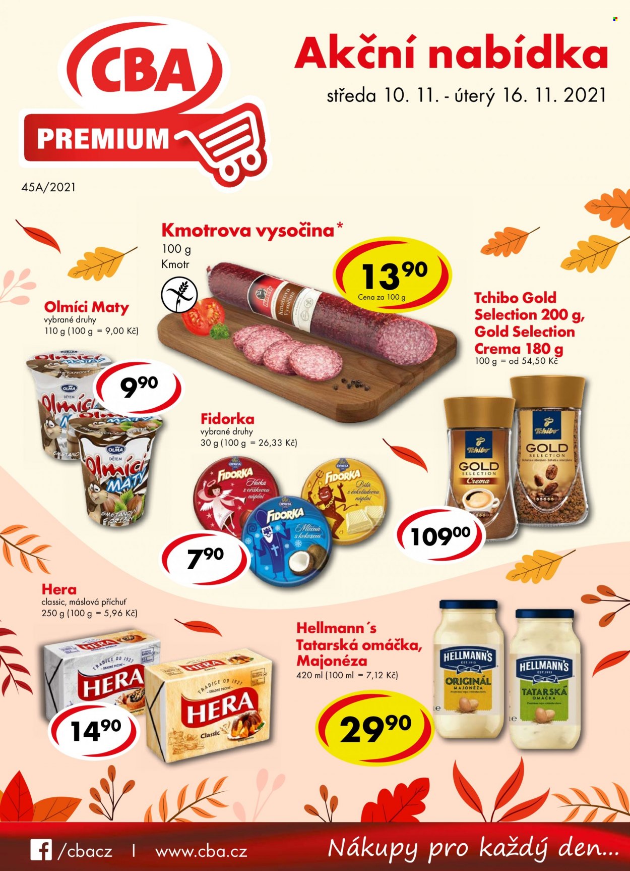 Leták CBA Premium - 10.11.2021 - 16.11.2021. Strana 1