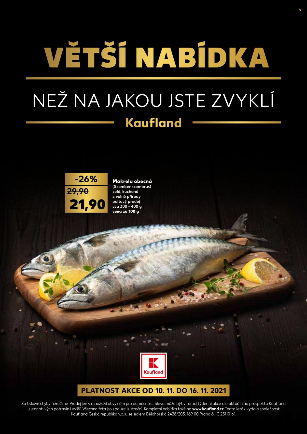 Leták Kaufland - 10.11.2021 - 16.11.2021. Strana 1