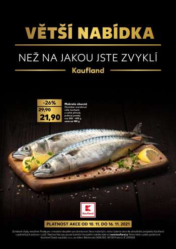 Leták Kaufland - 10.11.2021 - 16.11.2021.