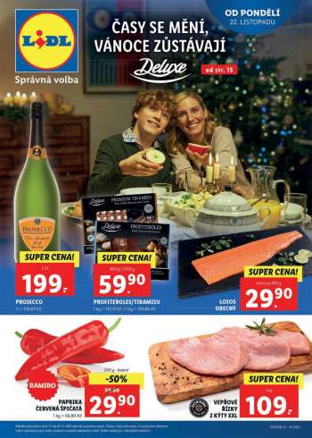 Leták Lidl - 22.11.2021 - 28.11.2021.