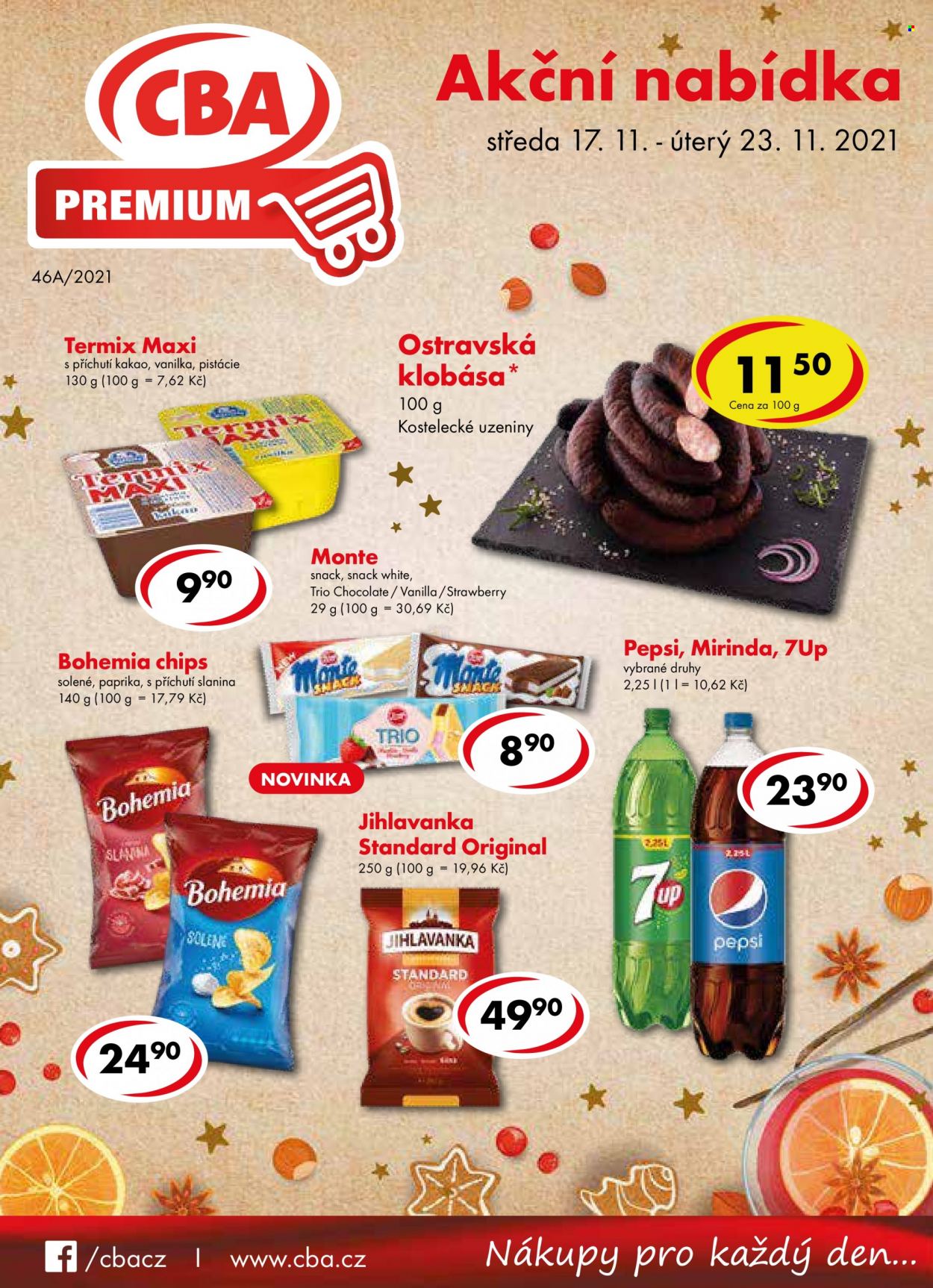 Leták CBA Premium - 17.11.2021 - 23.11.2021. Strana 1