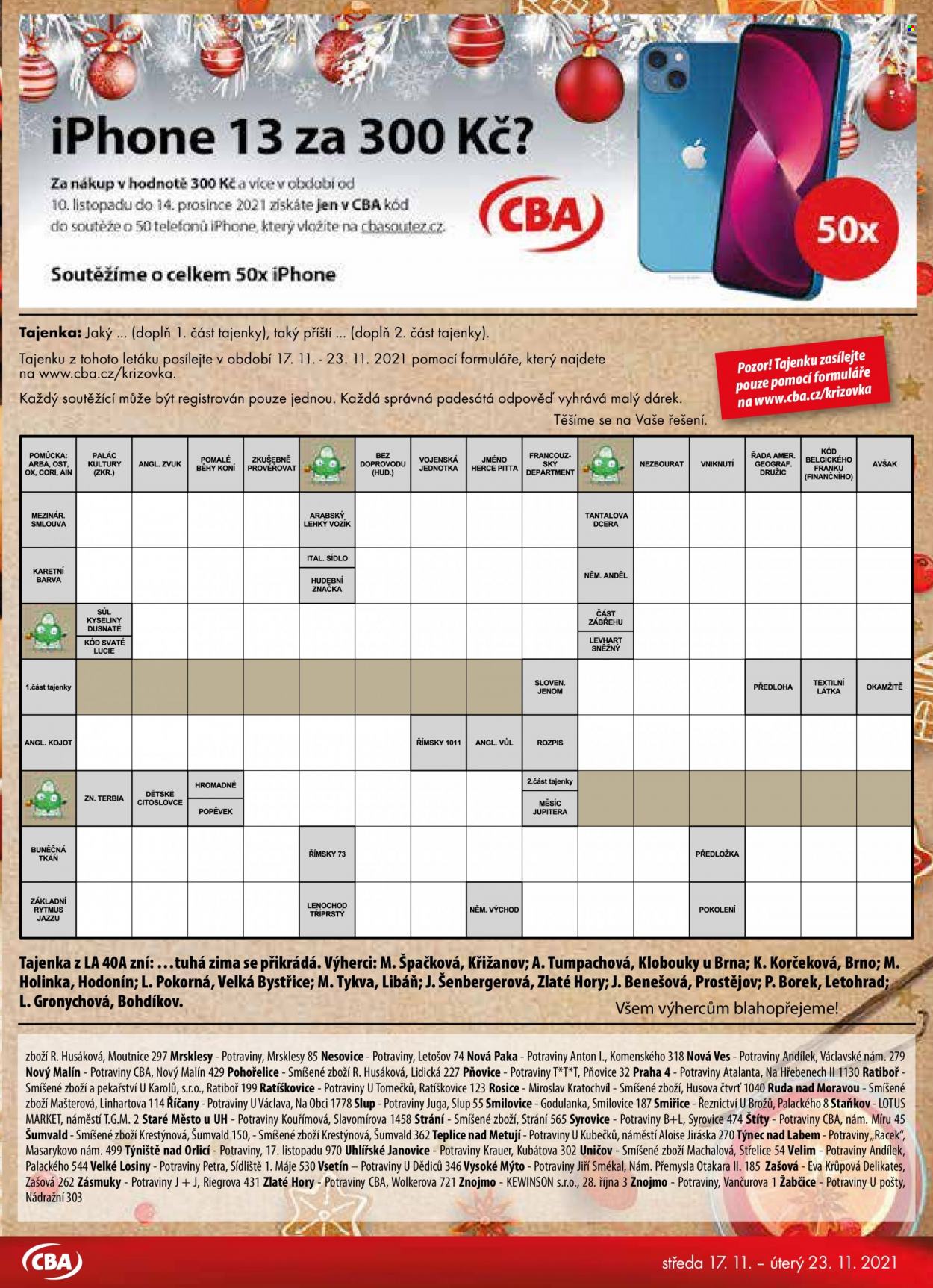 Leták CBA Premium - 17.11.2021 - 23.11.2021. Strana 7