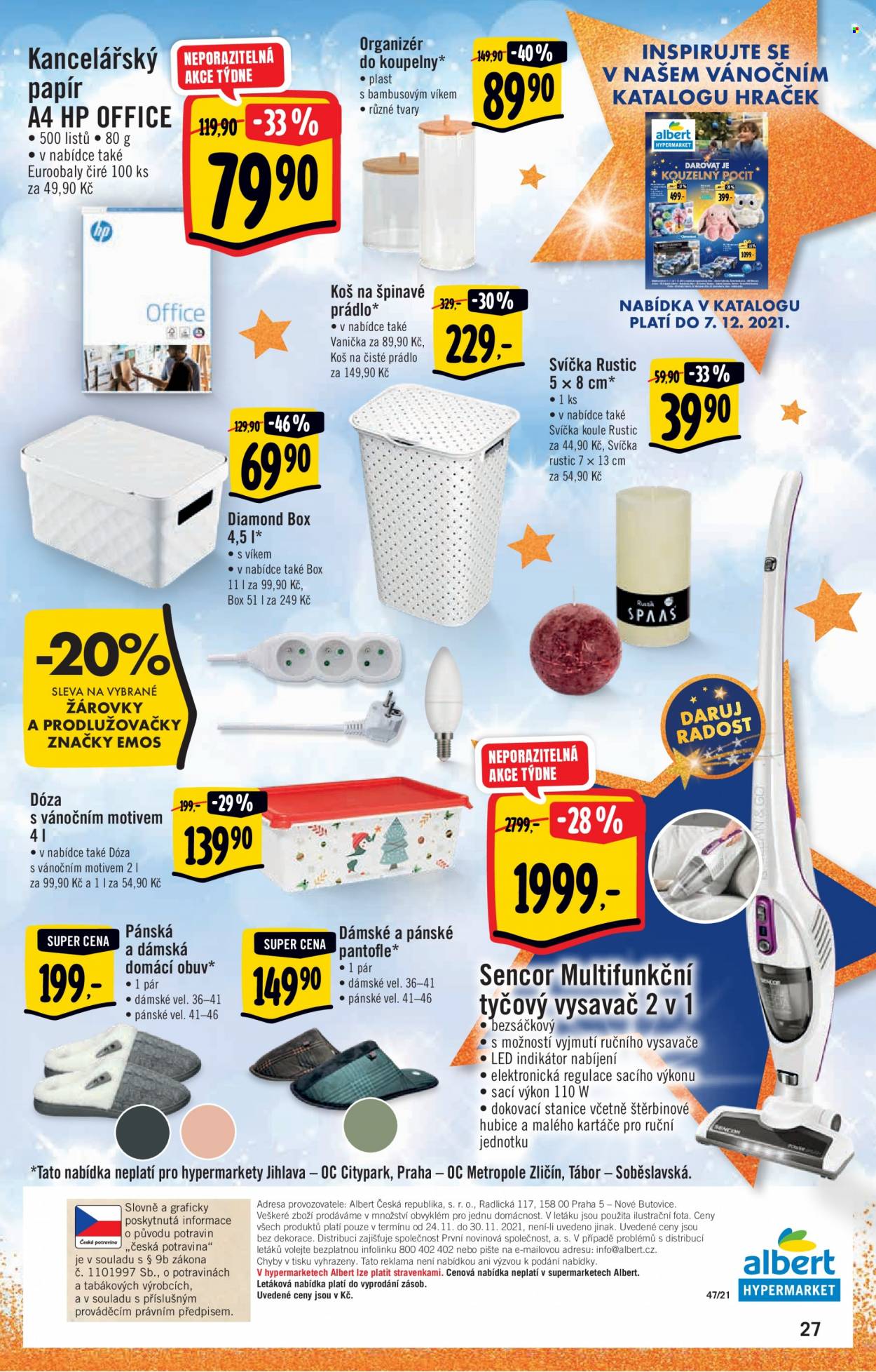 Leták Albert Hypermarket - 24.11.2021 - 30.11.2021. Strana 27