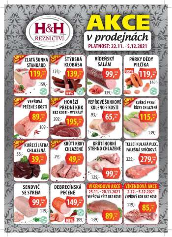 Leták Řeznictví H&H - 22.11.2021 - 5.12.2021.