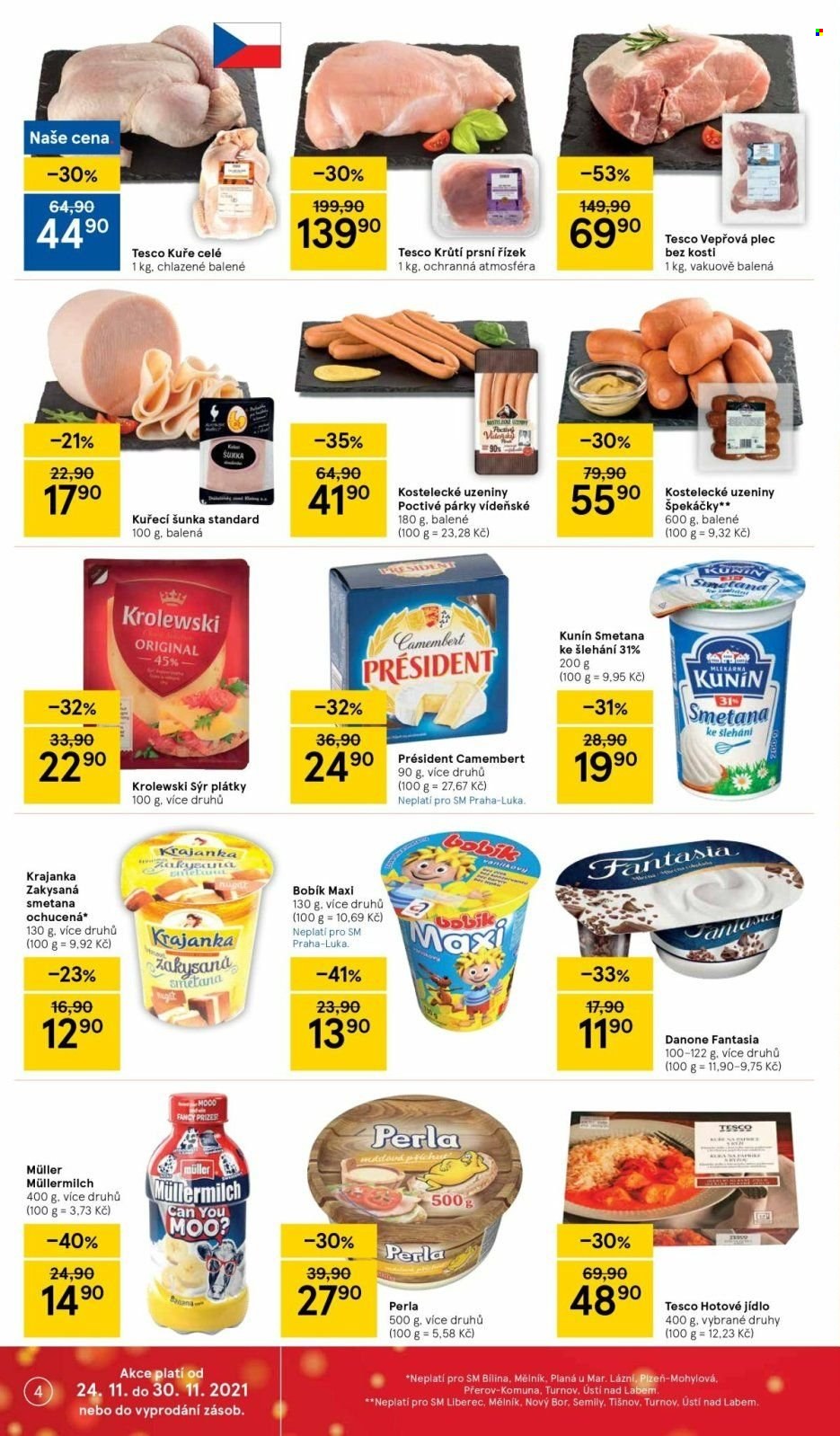 Leták TESCO supermarket - 24.11.2021 - 30.11.2021. Strana 4