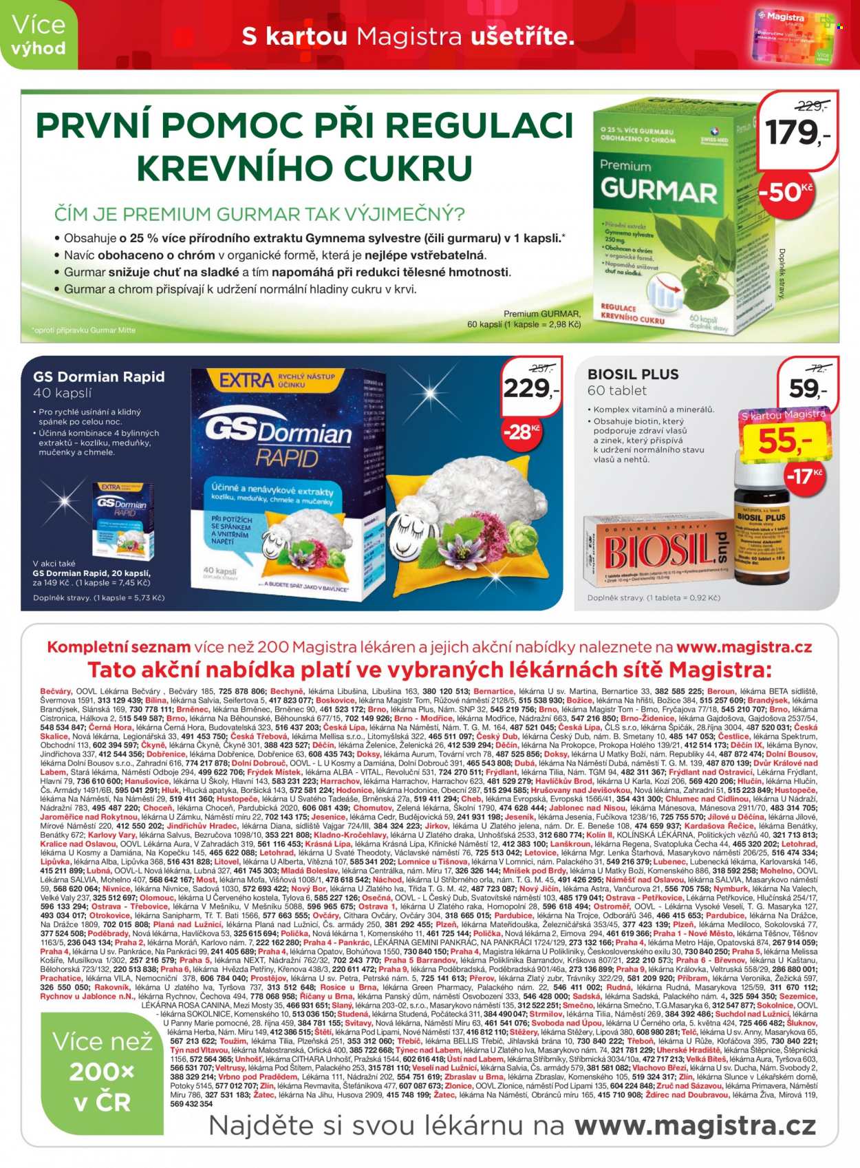 Leták Magistra Lékárny - 22.11.2021 - 31.12.2021. Strana 10
