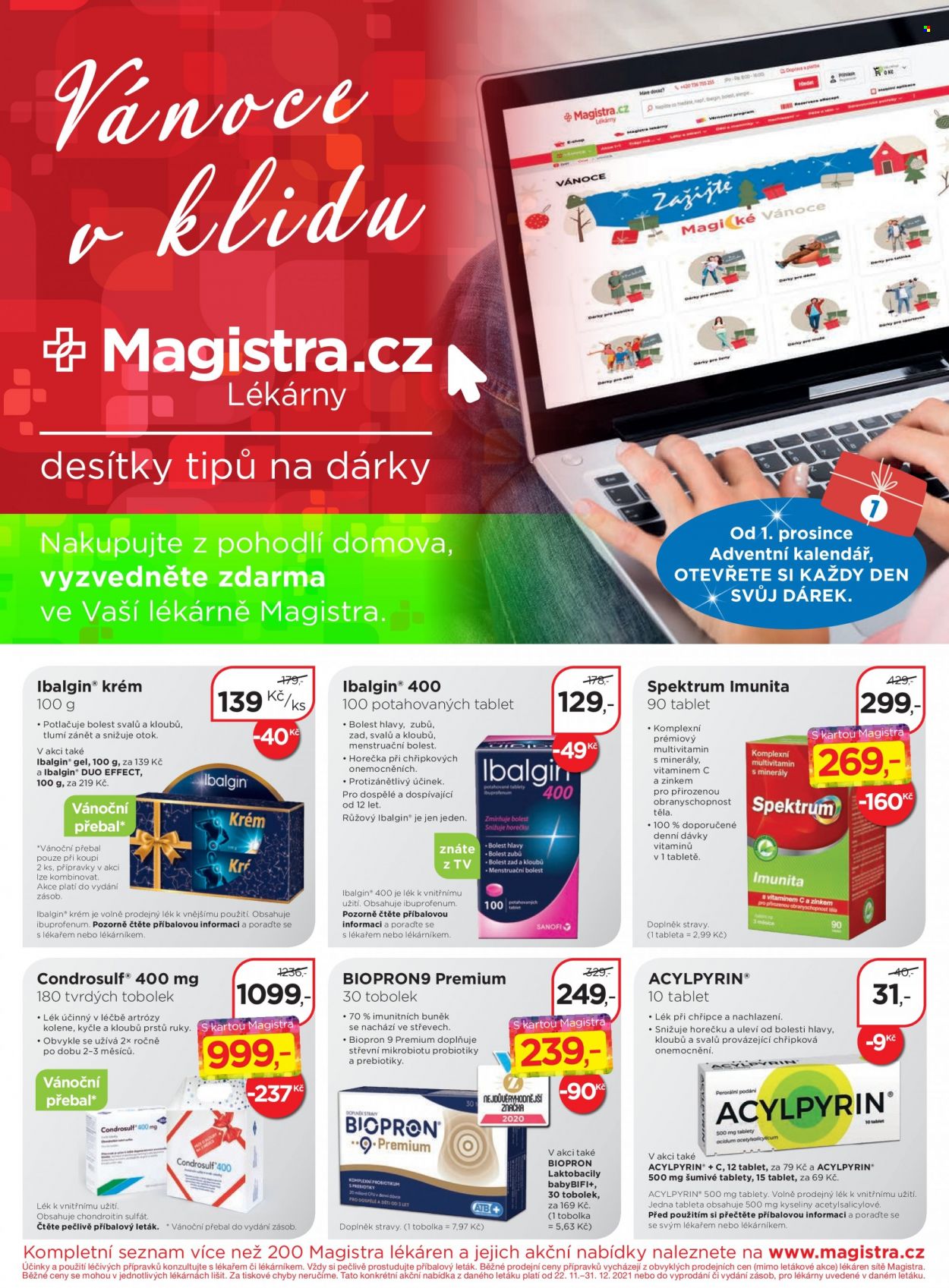 Leták Magistra Lékárny - 22.11.2021 - 31.12.2021. Strana 12