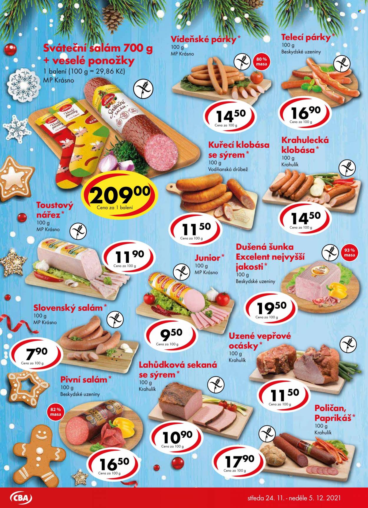 Leták CBA potraviny - 24.11.2021 - 5.12.2021. Strana 4