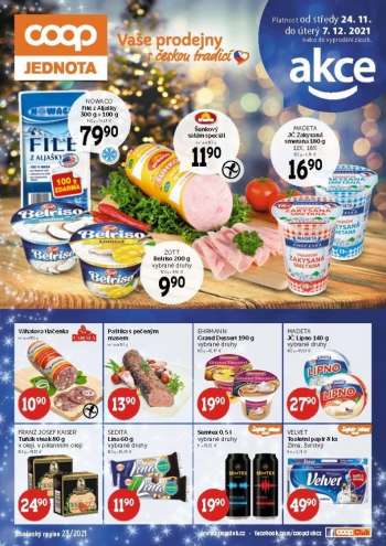 Leták coop JEDNOTA - 24.11.2021 - 7.12.2021.