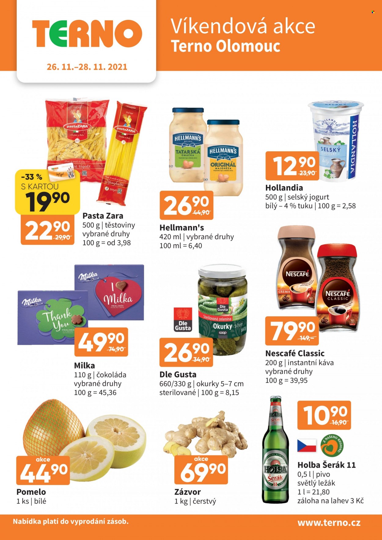 Leták coop TERNO - 26.11.2021 - 28.11.2021. Strana 1