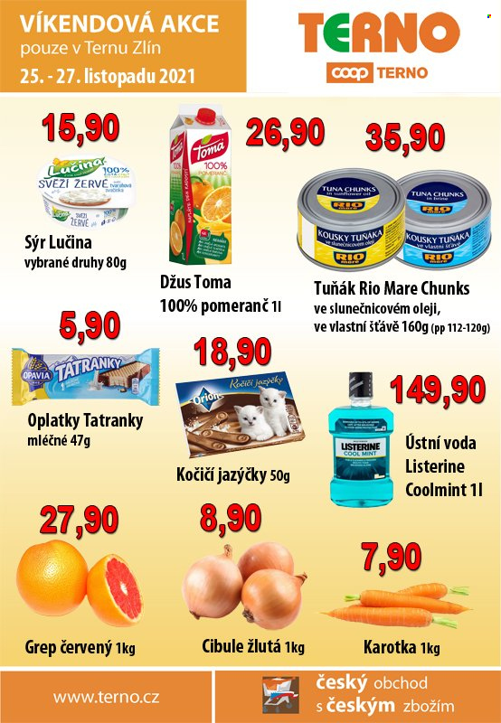 Leták coop TERNO - 25.11.2021 - 27.11.2021. Strana 1