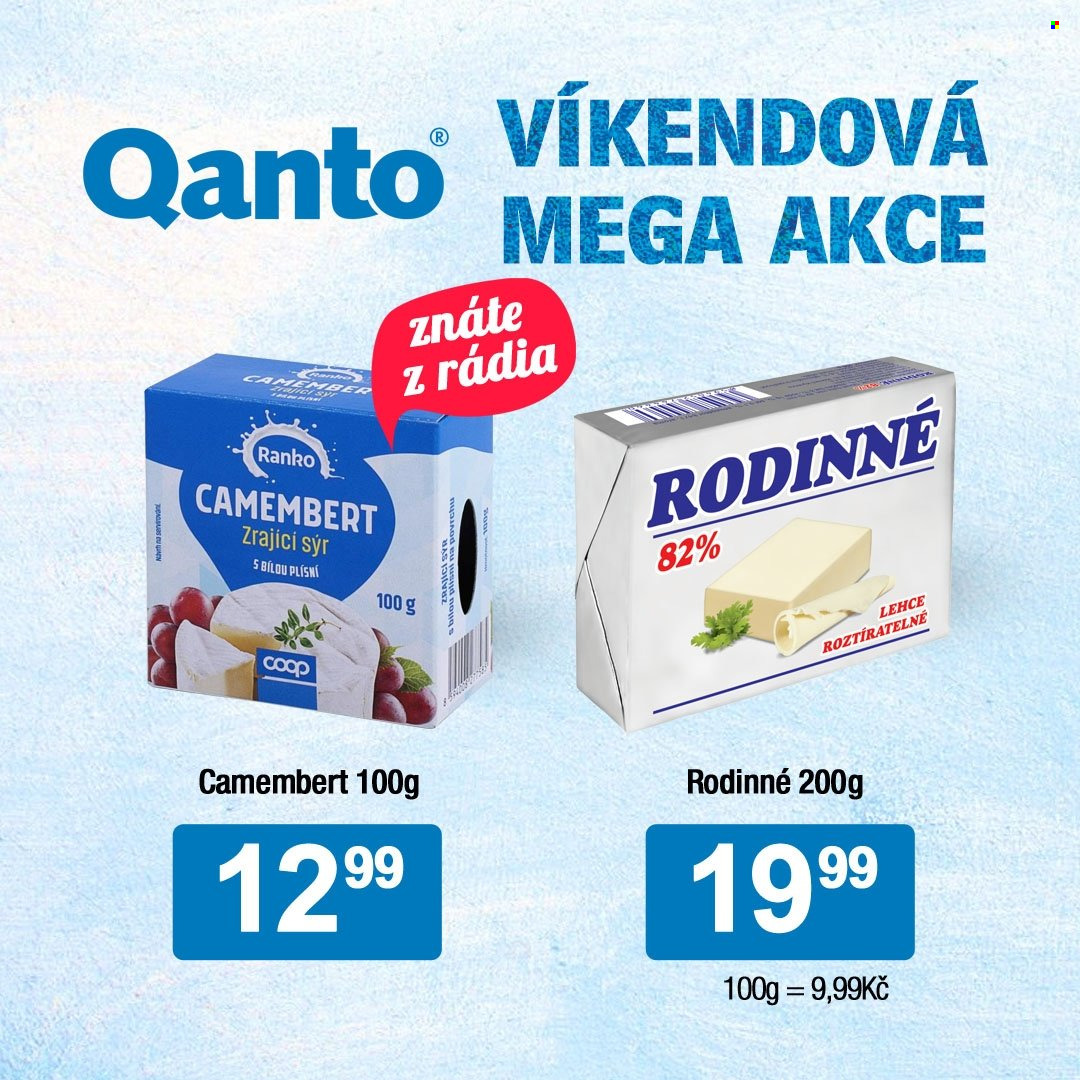 thumbnail - Leták Qanto market - 26.11.2021 - 28.11.2021 - Produkty v akci - camembert, sýr, Ranko, Rodinné 82%, Rodinné. Strana 4.