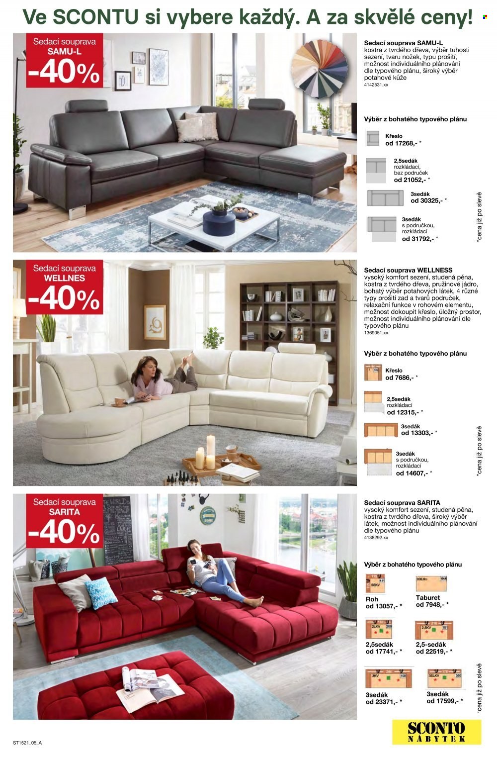 Leták SCONTO NÁBYTEK - 26.11.2021 - 27.12.2021. Strana 5