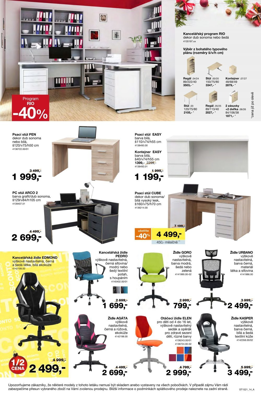 Leták SCONTO NÁBYTEK - 26.11.2021 - 27.12.2021. Strana 14