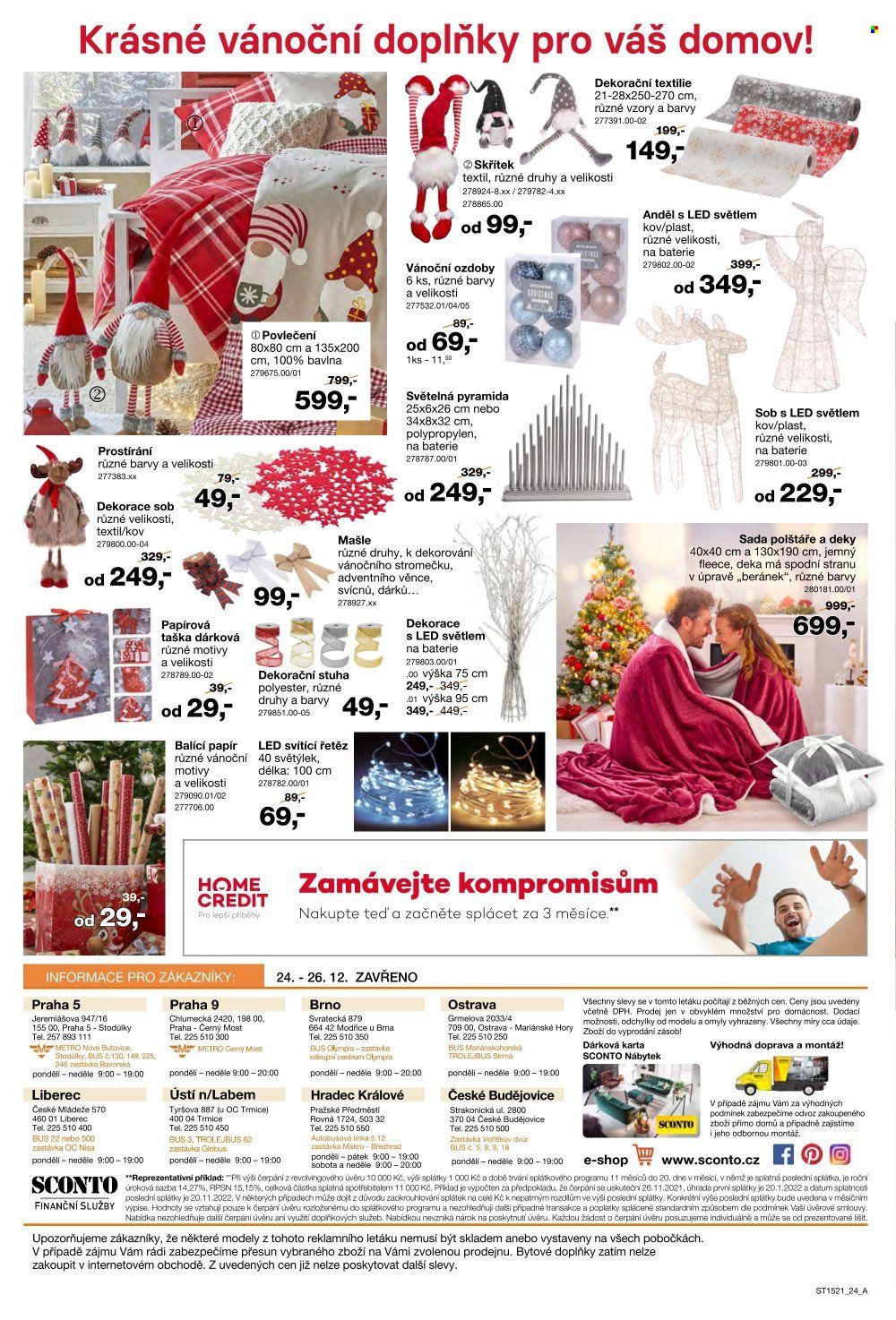 Leták SCONTO NÁBYTEK - 26.11.2021 - 27.12.2021. Strana 24