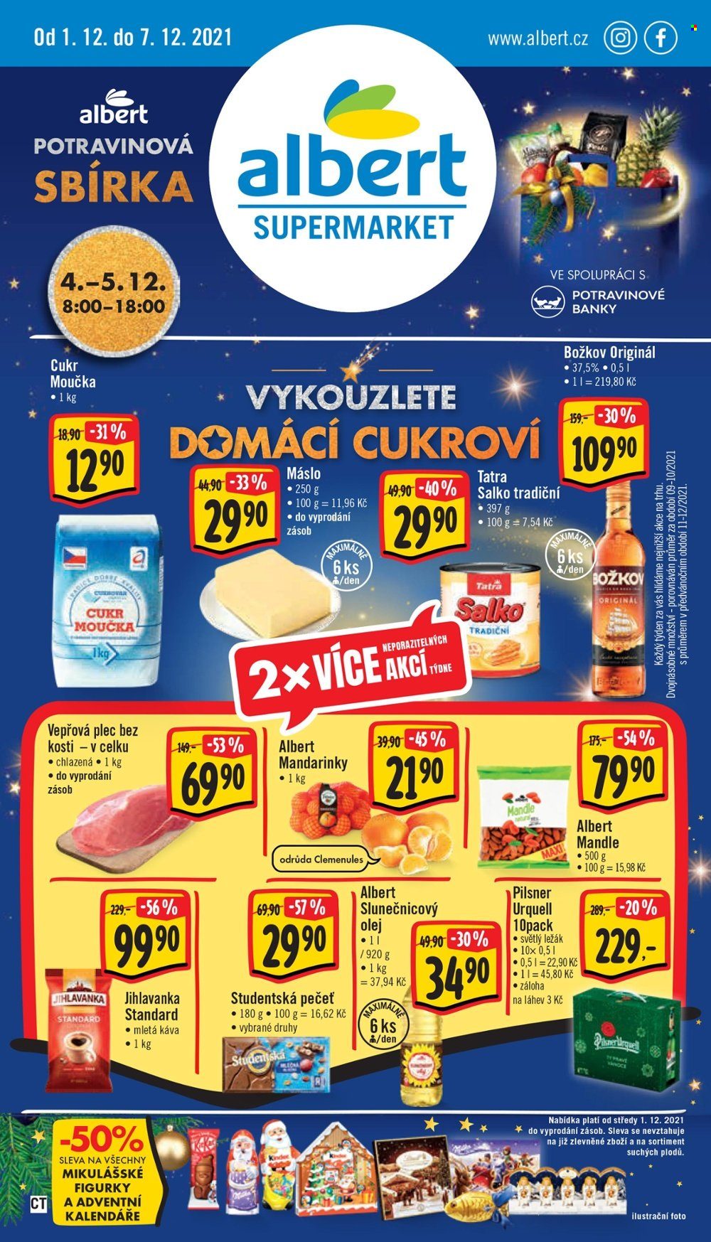 Leták Albert Supermarket - 1.12.2021 - 7.12.2021. Strana 1