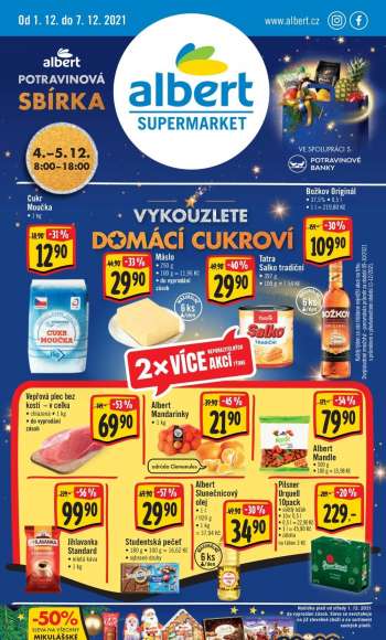 Leták Albert Supermarket - 1.12.2021 - 7.12.2021.