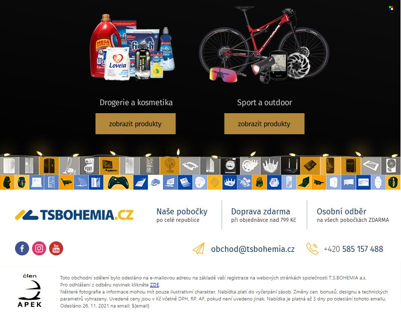 Leták T.S. BOHEMIA - 26.11.2021 - 28.11.2021. Strana 2