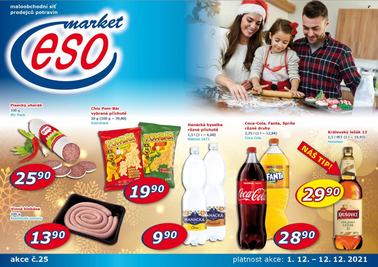 Leták ESO MARKET - 1.12.2021 - 12.12.2021. Strana 1