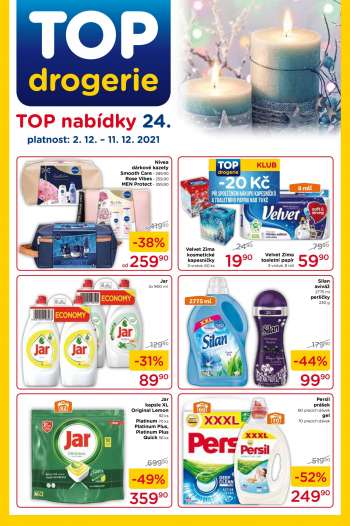 Leták TOP drogerie - 2.12.2021 - 11.12.2021.