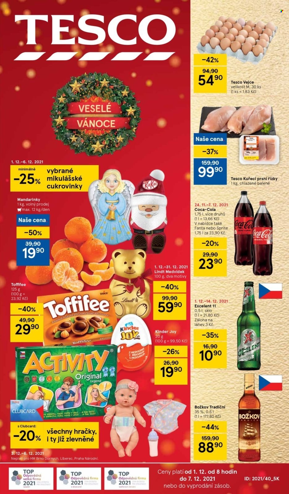 Leták TESCO - 1.12.2021 - 7.12.2021. Strana 1