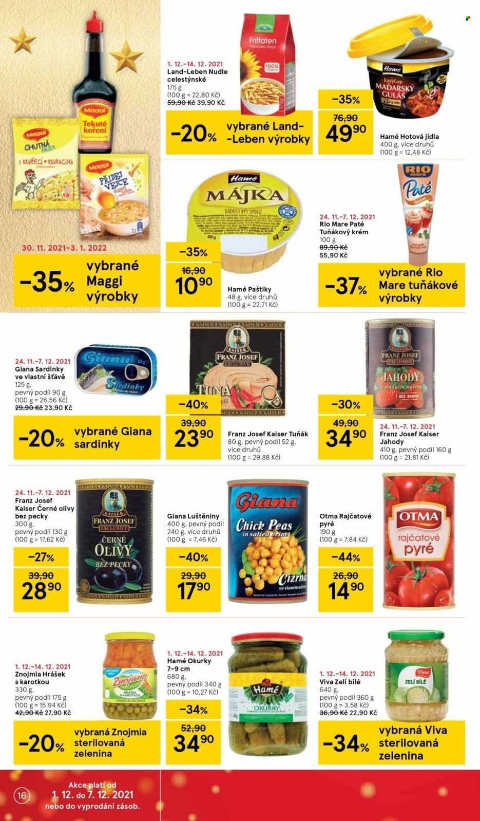 Leták TESCO - 1.12.2021 - 7.12.2021. Strana 16