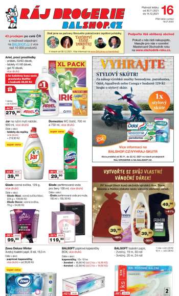 Leták Ráj drogerie - 30.11.2021 - 14.12.2021.