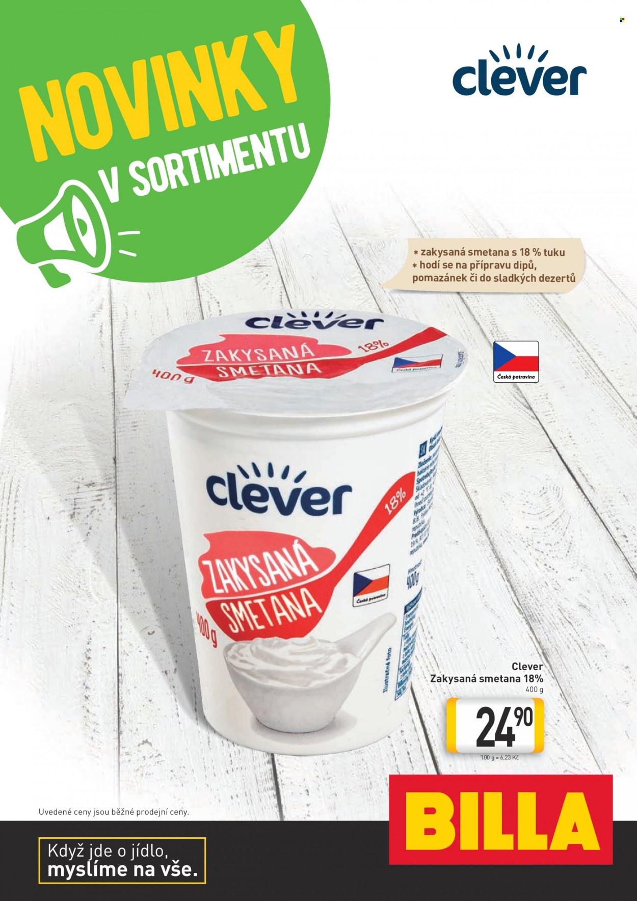 Leták BILLA. Strana 1