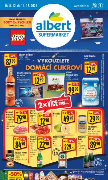Leták Albert Supermarket - 8.12.2021 - 14.12.2021.