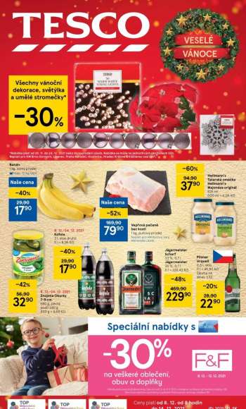 Leták TESCO - 8.12.2021 - 14.12.2021.
