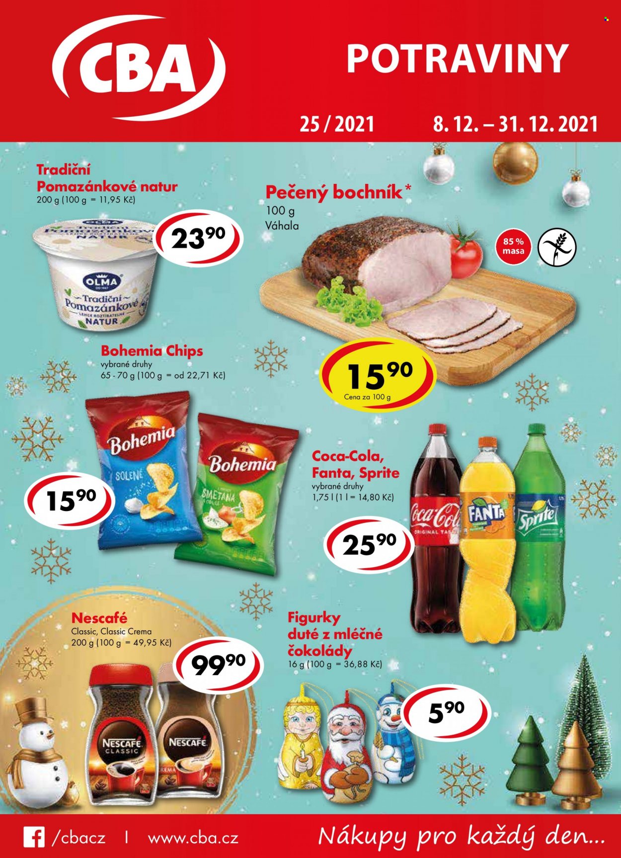 Leták CBA potraviny - 8.12.2021 - 31.12.2021. Strana 1