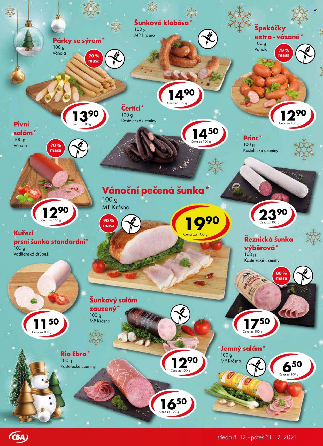 Leták CBA potraviny - 8.12.2021 - 31.12.2021. Strana 4