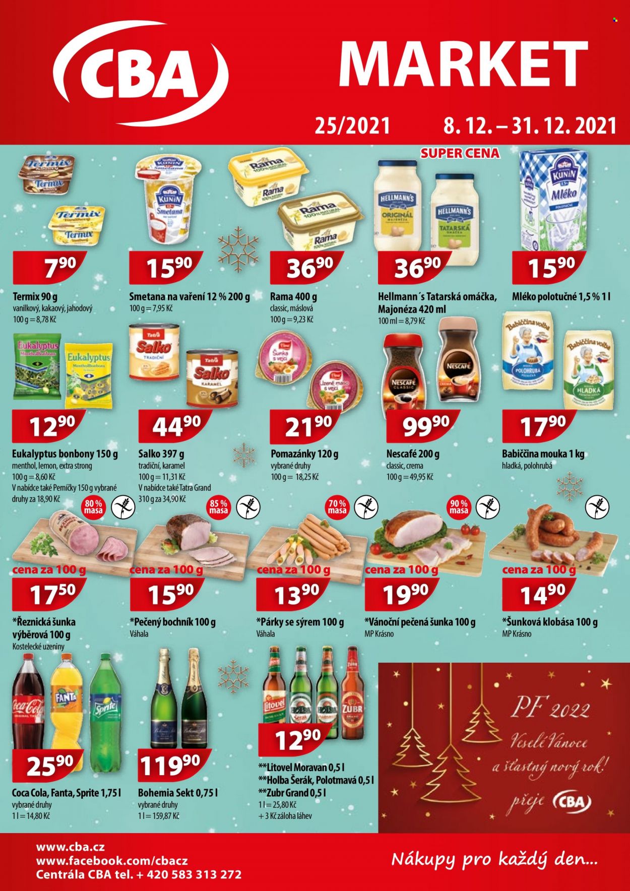 Leták CBA market - 8.12.2021 - 31.12.2021. Strana 1