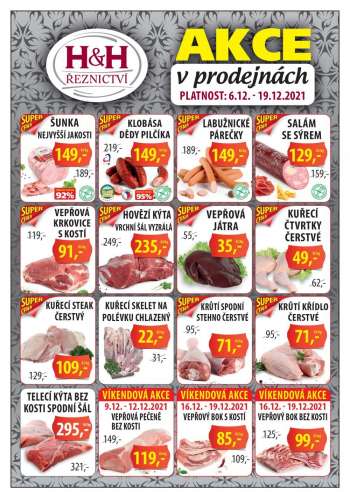 Leták Řeznictví H&H - 6.12.2021 - 19.12.2021.